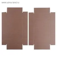 Коробка сборная без печати крышка-дно бурая без окна 18 х 15 х 5 см