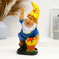 Копилка для денег &laquo;Гном с яблоками&raquo;, гипс, 30&times;15&times;9 см