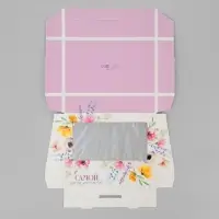 Кондитерская упаковка, коробка с ламинацией &laquo;Акварельные цветы&raquo;, 20 х 12 х4 см