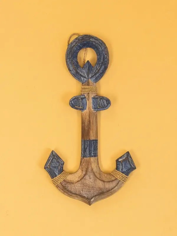 Декор интерьерный &laquo;Якорь&raquo;, 15&times;2&times;28 см, дерево