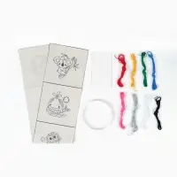 Набор для творчества. Вышивка на холсте "Милые зверюшки"