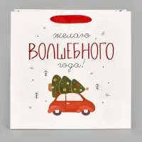 Пакет подарочный ламинированный квадратный &laquo;Волшебного&raquo;, 22&times;22&times;11 см