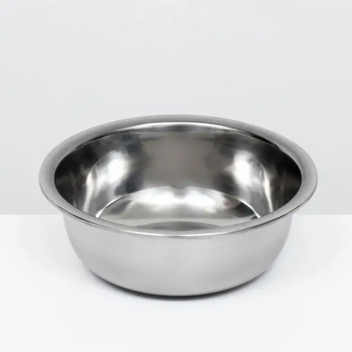 Миска металлическая эконом, 0,5 л, 17 х 5 см