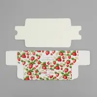 Коробка для макарун, кондитерская упаковка &laquo;Клубника сладких подарков&raquo;, 18 х 5.5 х 5.5 см