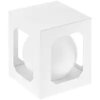 Елочный шар Finery Matt, 10 см, матовый белый