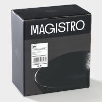 Салатник фарфоровый Magistro Carbon, 15,5&times;13,5 см, цвет чёрный