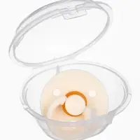 Соска - пустышка классическая, латекс, цв.айвори, в контейнере, от 0 мес., M&B