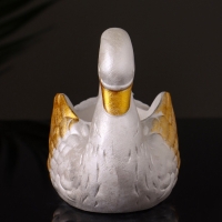 Кашпо "Лебедь" 9х10х6 см, перламутр