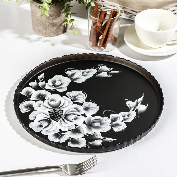 Блюдо Патиссэри &laquo;Нежная роза&raquo;, d=28 см