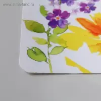 Салфетка сервировочная на стол &laquo;Цветы акварель&raquo;, 42&times;27 см