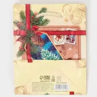 Пакет подарочный новогодний ламинированный &laquo;С Новым годом!&raquo;, S 11.5 х 14.5 х 5.5 см