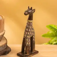 Сувенир "Жирафик" дерево 8х5х20 см, цв. бежево- коричневый