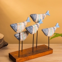 Сувенир &laquo;Рыбки&raquo;, 37&times;10&times;30 см, дерево