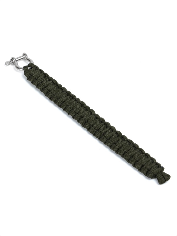 Браслет из паракорда, 25 см, олива