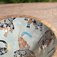 Миска "Мудрый слон" дерево манго 17,5х17,5х6,5 см