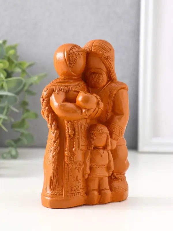 Фигура &laquo;Семейный оберег&raquo;, 14&times;8.5&times;6 см, красная глина