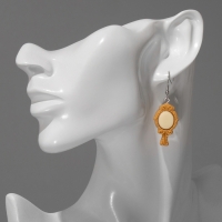 Серьги ассорти &laquo;Радость&raquo; зеркала, цвет бежевый в серебре