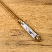 Ложка для обуви &laquo;Перламутр&raquo;, латунь, смола, 48.5 см