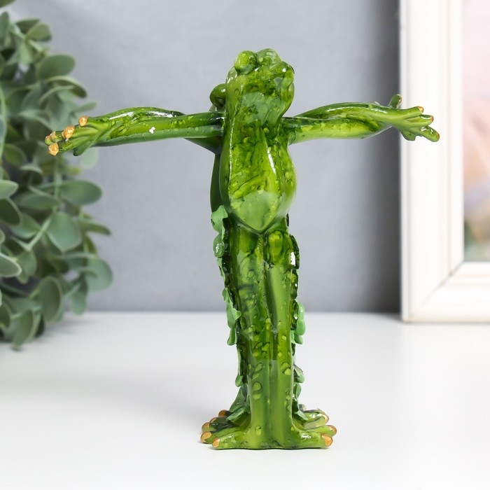 Сувенир полистоун "Лягушки-гармония" 5х14,5х13 см