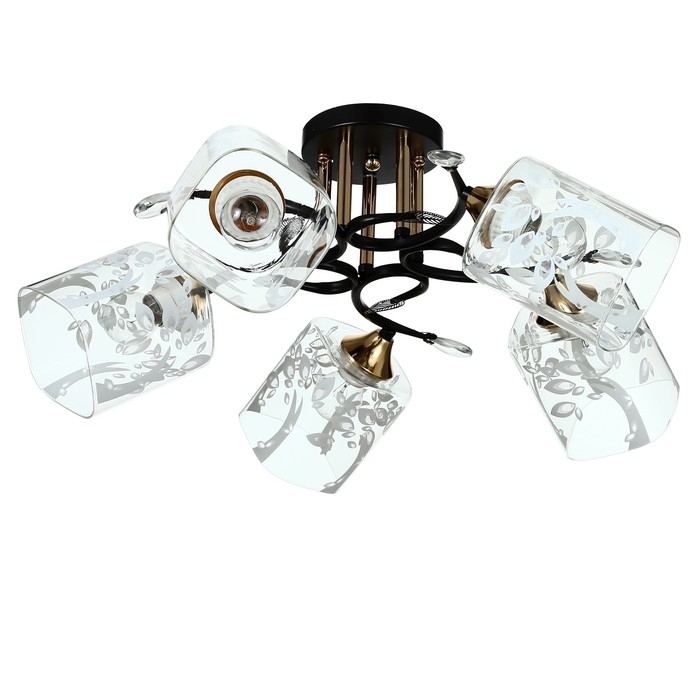 Люстра Светогор 5681 5хЕ27 черный /золото