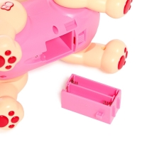 Робот кот &laquo;Пультовод&raquo; ZHORYA, на пульте управления, интерактивный: сенсорный, звук, свет, на батарейках, на русском языке, розовый