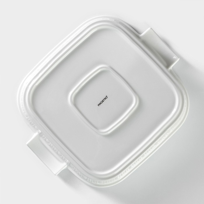 Мармит из жаропрочной керамики квадратный Magistro &laquo;Бланш&raquo;, 2,2 л, 27,5&times;23,2&times;12 см