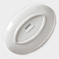 Блюдо фарфоровое овальное Magistro &laquo;Лакомка&raquo;, 20&times;13,5&times;1,5 см, цвет белый