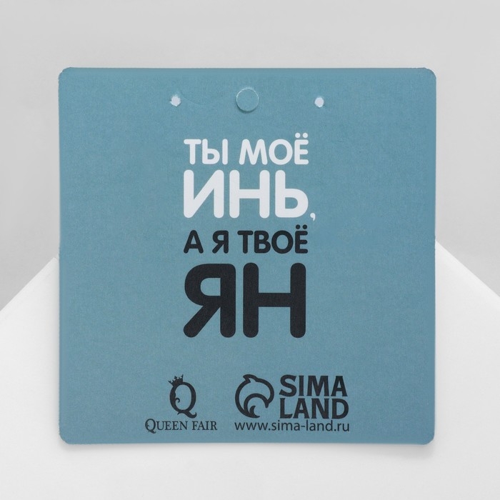 Серьги акрил &laquo;Инь-ян&raquo; котики, цвет чёрно-белый