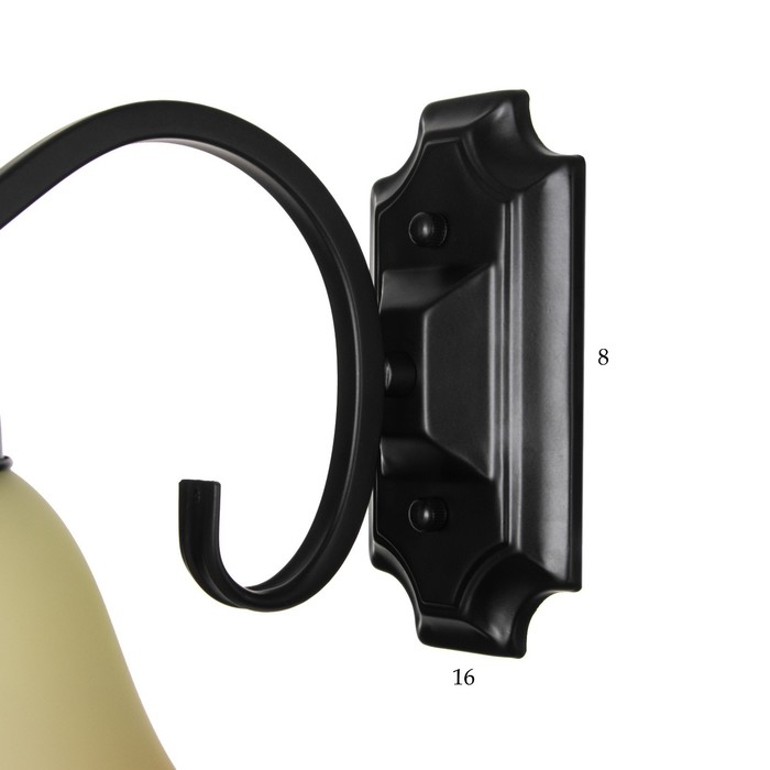 Бра 2711/1 E27 40Вт черный 14х23 см