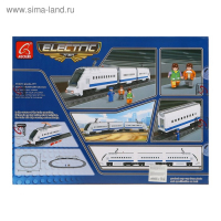 Конструктор &laquo;Ж.Д. Сапсан&raquo;, ездит по рельсам, работает от батареек, 606 деталей