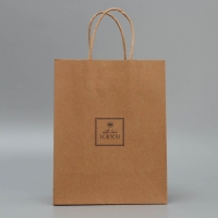 Пакет подарочный крафтовый, упаковка, &laquo;С любовью&raquo;, MS 18 х 23 х 10 см