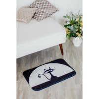 Коврик для ванной и туалета Доляна &laquo;Чёрная кошка&raquo;, 40&times;60 см, цвет МИКС