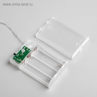 Гирлянда &laquo;Нить&raquo; 2 м, IP20, прозрачная нить, 20 LED, 2 режима, батарейки AAх3 (нет в комплекте), свечение синее