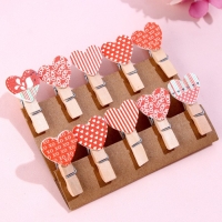 Прищепки декоративные &laquo;Сердечки&raquo; набор 10 шт.