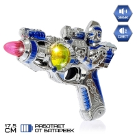 Пистолет &laquo;Космический&raquo;, световые и звуковые эффекты, работает от батареек, МИКС