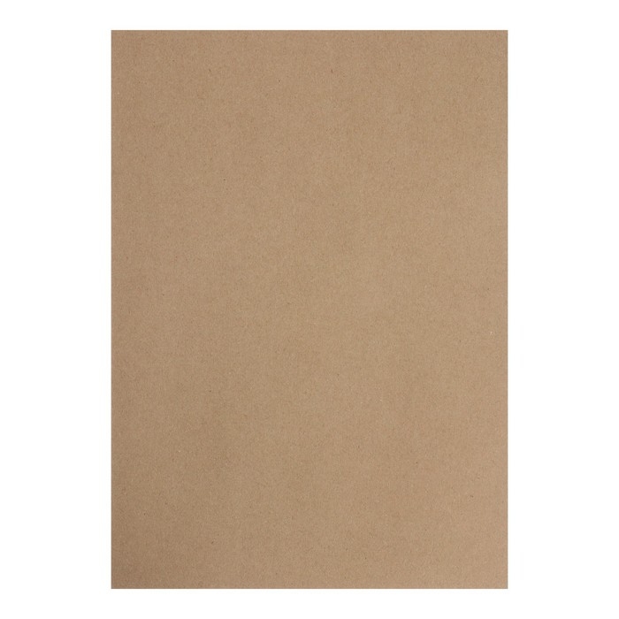 Крафт-бумага для рисования, графики и эскизов А3, 20 листов (300х420 мм), 175 г/м&sup2;, в крафт папке, коричневая/серая