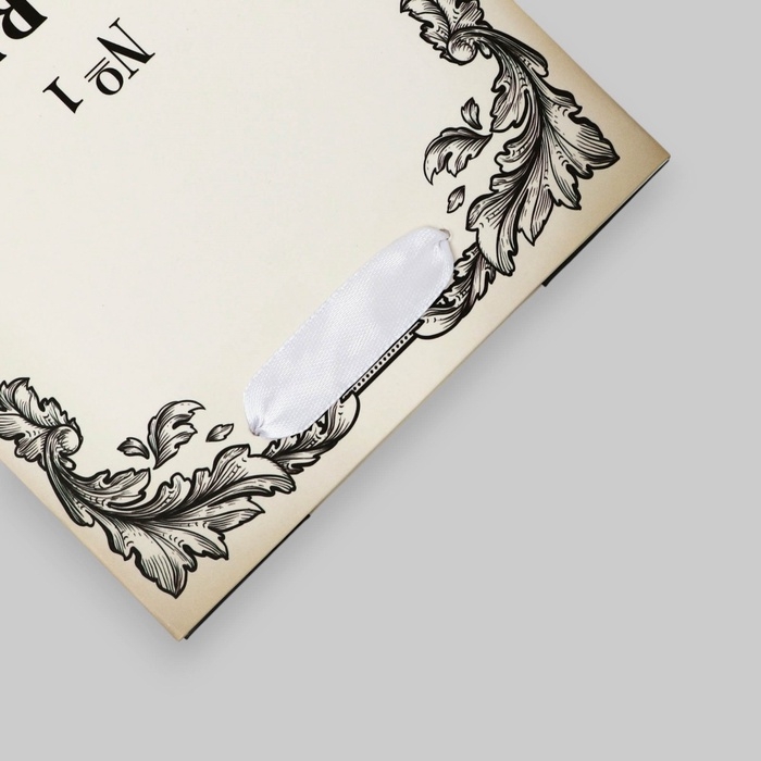 Пакет подарочный ламинированный "The Best man",13 х 23 х 7 см