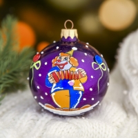 Шар "Клоун с гармошкой" 8 см микс