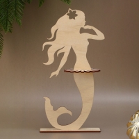 Салфетница деревянная &laquo;Русалка&raquo;, 25х13 см