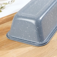 Форма для выпечки Доляна &laquo;Мрамор. Хлеб&raquo;, 31,5&times;13&times;6,5 см, антипригарное покрытие, цвет серый