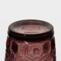 Стакан стеклянный Magistro &laquo;Ла-Манш&raquo;, 350 мл, цвет розовый