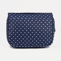 Косметичка-несессер на молнии, с крючком, цвет синий