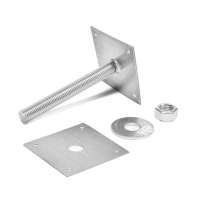 Анкер ЛОМ, регулируемый по высоте, оцинкованный, М24х200х120 мм