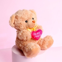 Мягкая игрушка &laquo;Ты - моё счастье&raquo;, медведь, 22 см, МИКС