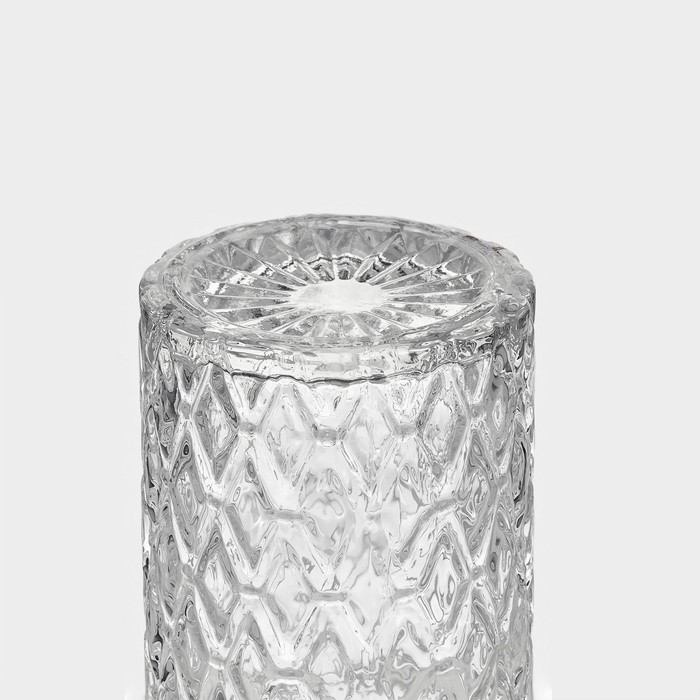 Кружка стеклянная с крышкой и трубочкой Доляна &laquo;Череп. Хэллоуин&raquo;, 400 мл, 9&times;14,5 см, цвет МИКС