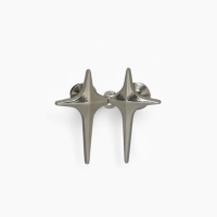 Зажим &laquo;Звезда&raquo; сияние, цвет серебро