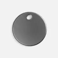 Шильдик металлический Alfa Sirkel, серый металлик