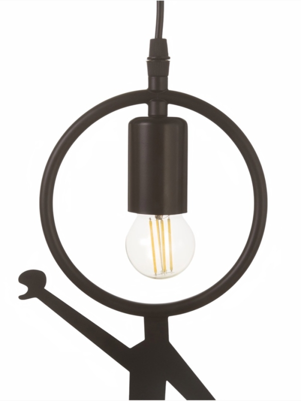 Светильник Posatore 1х40Вт Е27 черный 38х19х8см