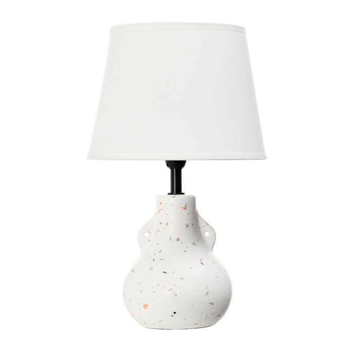 Лампа настольная "Каламбур" 1х40Вт Е14 белый 20х20х32см