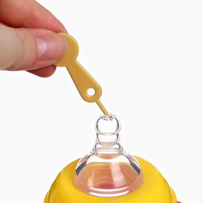 Бутылочка для кормления Крошка Я &laquo;Baby time collection&raquo;, широкое горло, от 6 мес., 240 мл, цвет бежевый